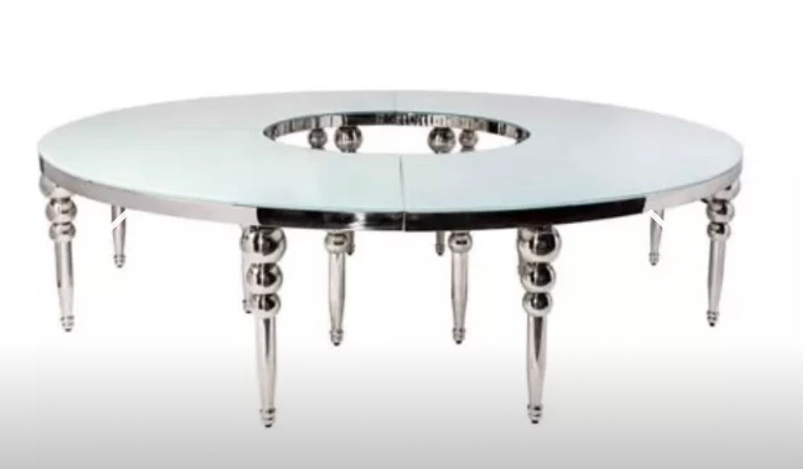 Silver Serpentine Table (4 pcs)