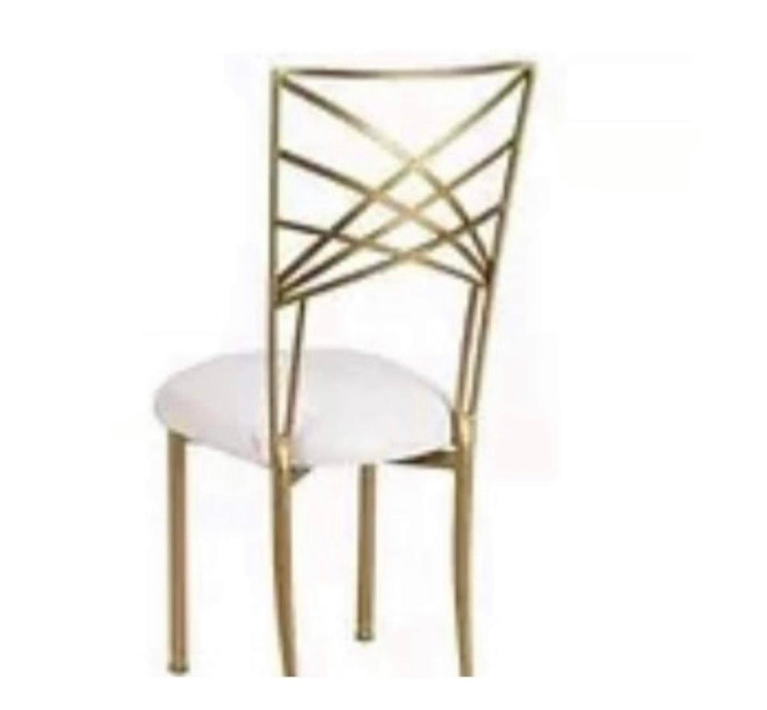 Lexi Gold Cross back chair