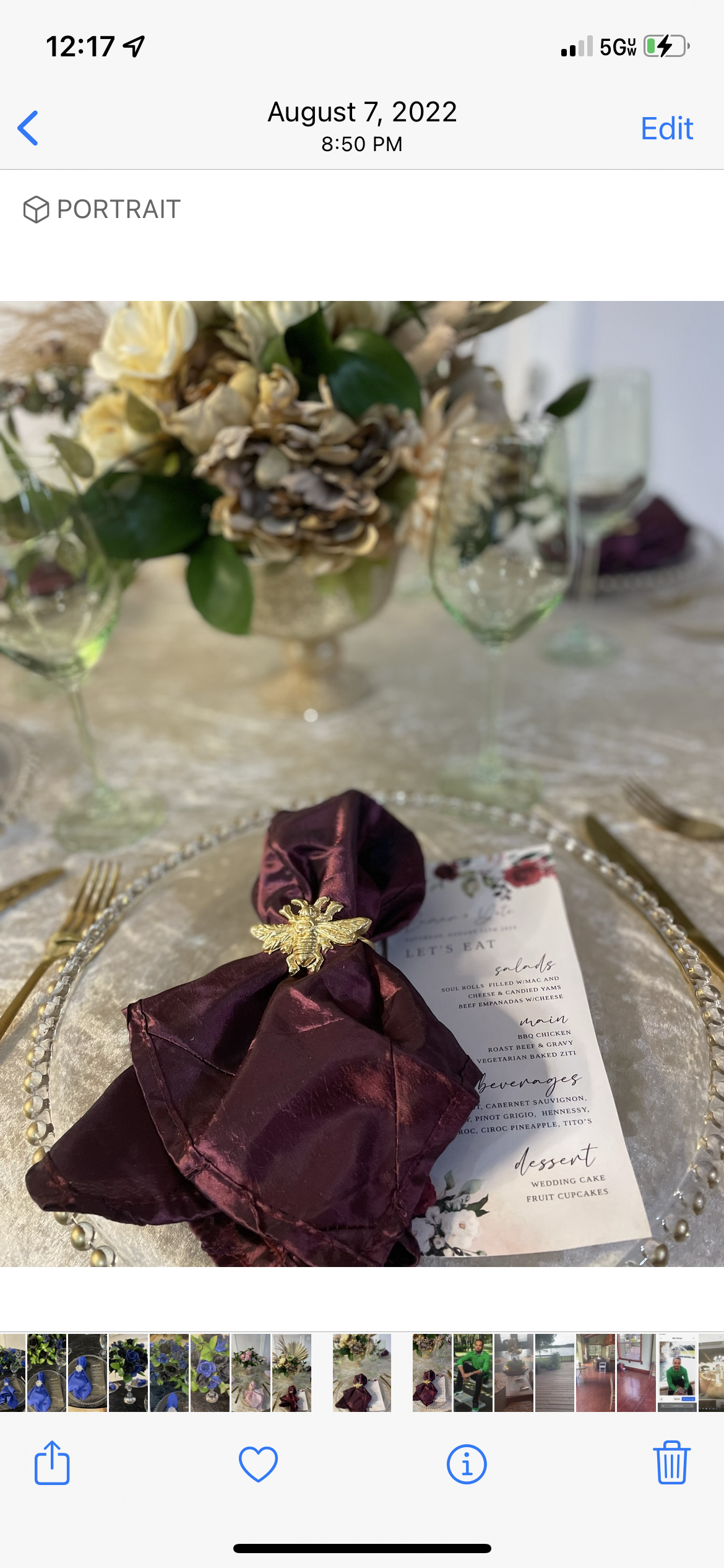 Customized Placement Card