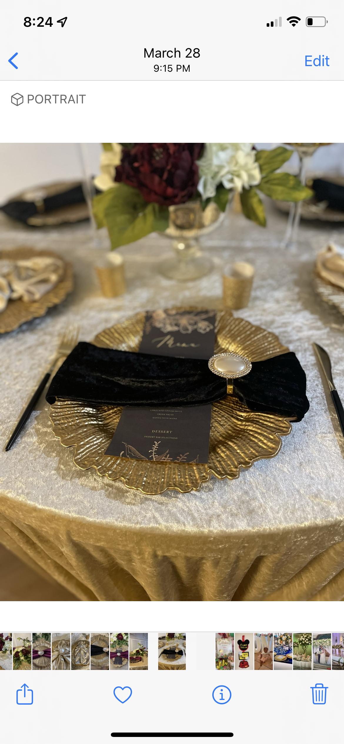 Customized Placement Card